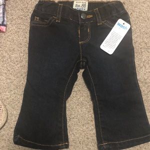 Baby Girl dark was flared denim jeans